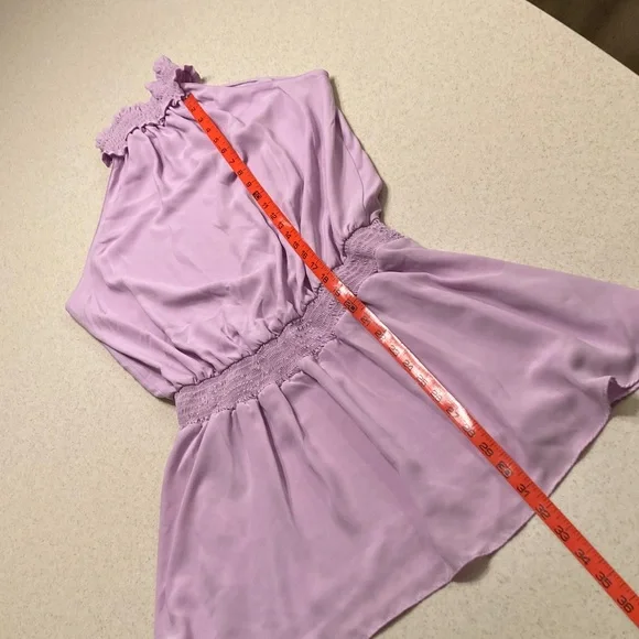 Amanda Uprichard Lavender Halter Mini Dress Women Size M - Picture 8 of 12